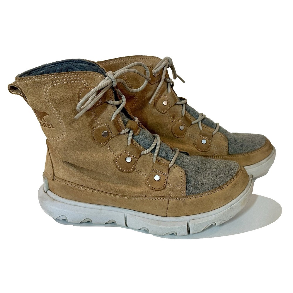Sorel‎ Womens Explorer 2 Joan Felt Boots Waterproof Insulated Suede Felt Size 8